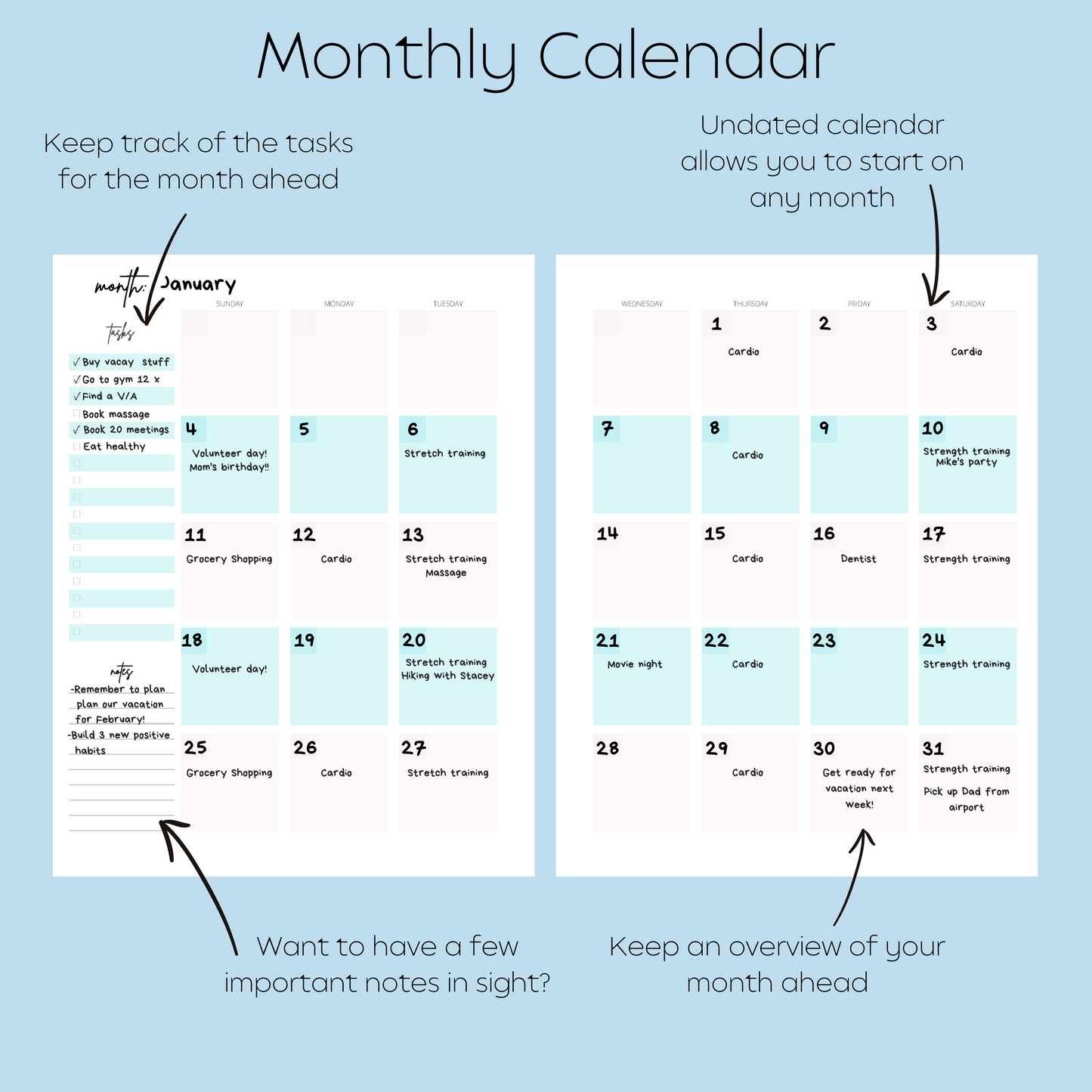 90 Days of Intention Planner